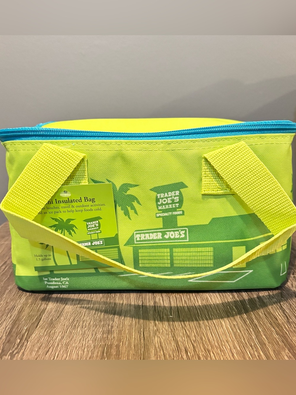 Trader Joes Green Insulated Mini Bag